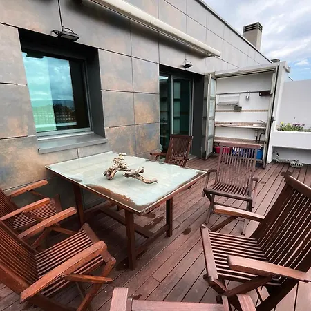 El Atico De La Playa Parking Gratis 기욘